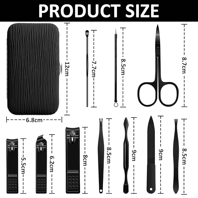 BLESWIN 10 in 1 Manicure Set, Professional Manicure Pedicure Kit - Image 4