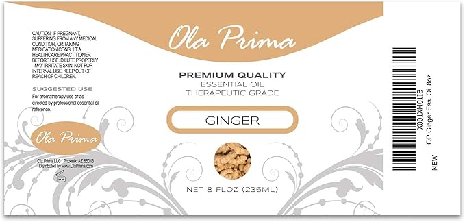 Ola Prima Ginger Essential Oil 8 fl oz – Therapeutic Grade Ginger Aromatherapy - Image 10