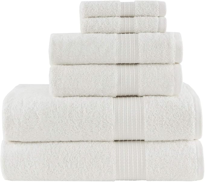 Madison Park Organic 100% Cotton Bathroom Towel Set, Hotel & Spa Quality Highly - Image 2