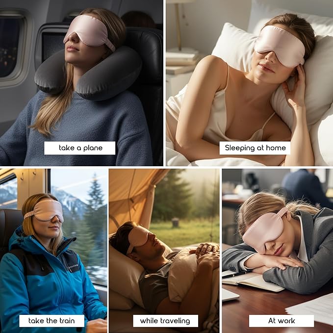 Luxury 22 Momme Mulberry Silk Eye Mask - Image 6