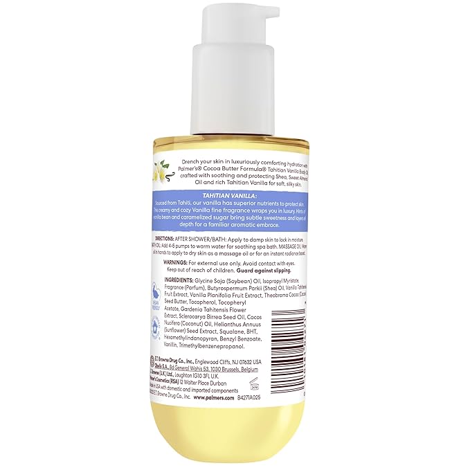 Palmer's Cocoa Butter Formula Body Oil, Moisture Drenching Tahitian Vanilla - Image 11