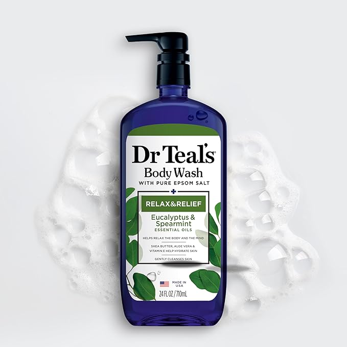 Dr Teal's Body Wash with Pure Epsom Salt, Lavender & Eucalyptus, 24 fl oz - Image 10