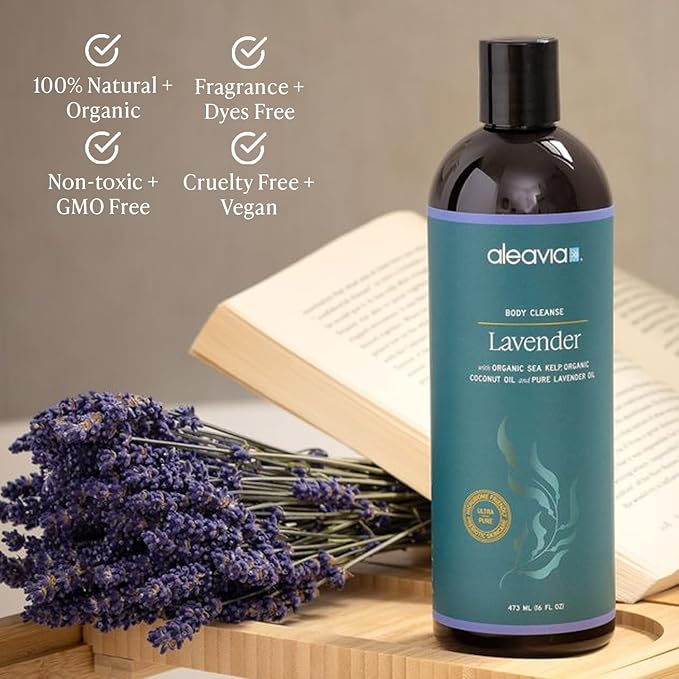 Aleavia Lavender Body Cleanse – Organic & All-Natural Prebiotic Body Wash - Image 3