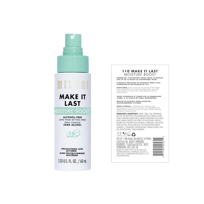 Milani Make It Last Moisture Boost Setting Spray - Image 2
