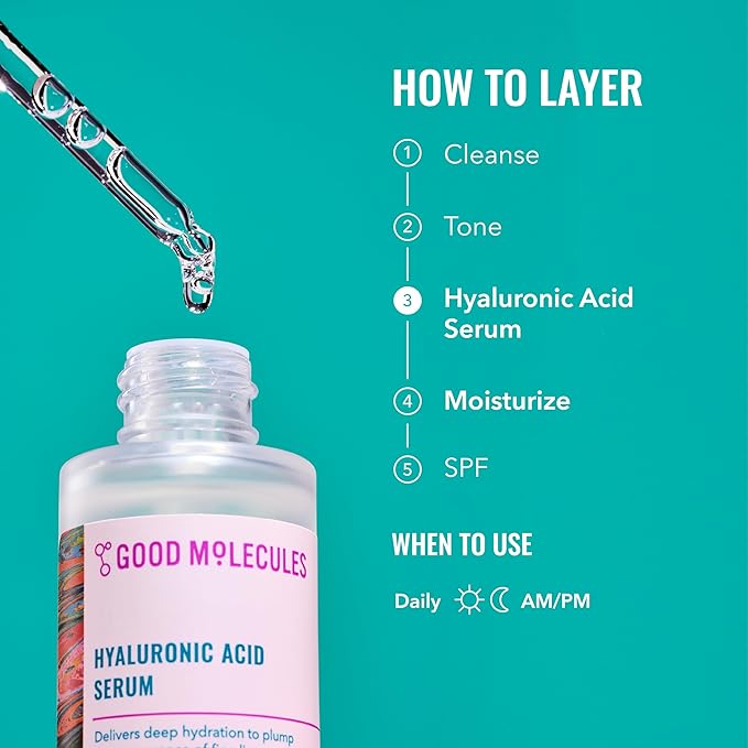 Good Molecules Hyaluronic Acid Serum Pack 2 – 30 ml Each | 1% Hyaluronic Acid - Image 5