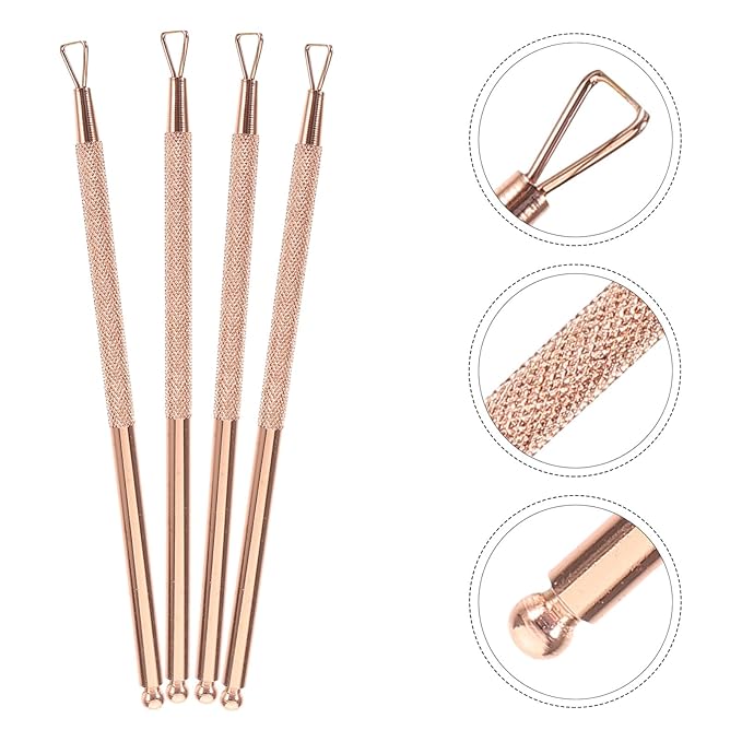 Beavorty Triangle Stainless Steel Cuticle Pusher Gel Remover Tool 4-Pcs Nail - Image 9