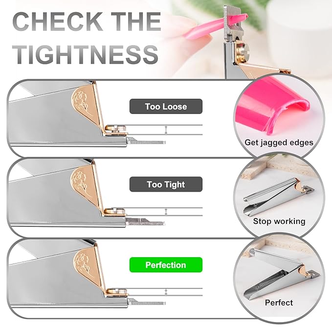 Nail Clippers for Acrylic Nails, Sharp Blade Nail Manicure Nail Tips Clipper - Image 3