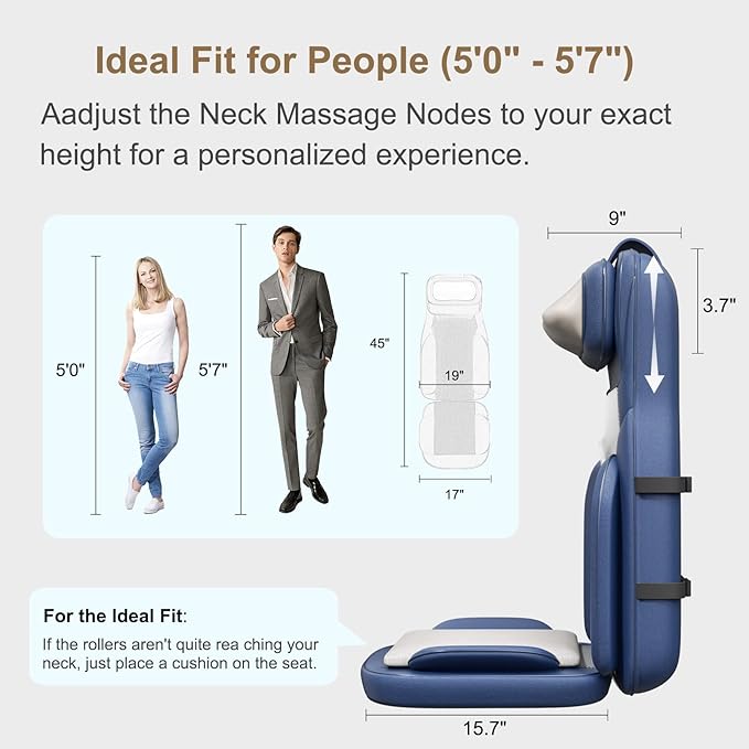 Rainwolf Shiatsu Neck and Back Massage Cushion - Image 5