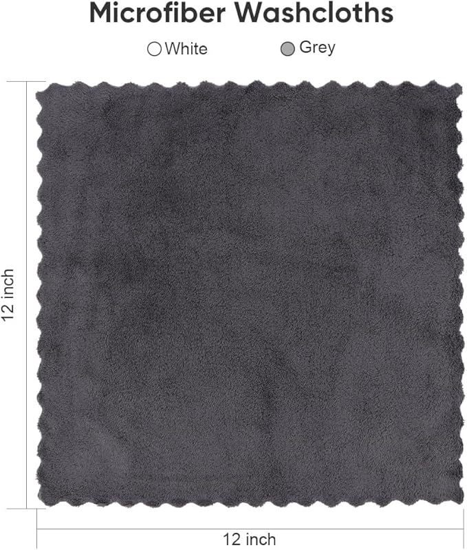 Orighty Washcloths 48 Pack, Ultra Soft Face Cloths 12 x 12 inch, Absorbent & - Image 7