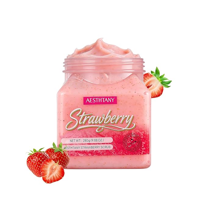 strawberry Body Scrub &Avocado Face & Body ScrubMoisturizing and Exfoliating by OKADY