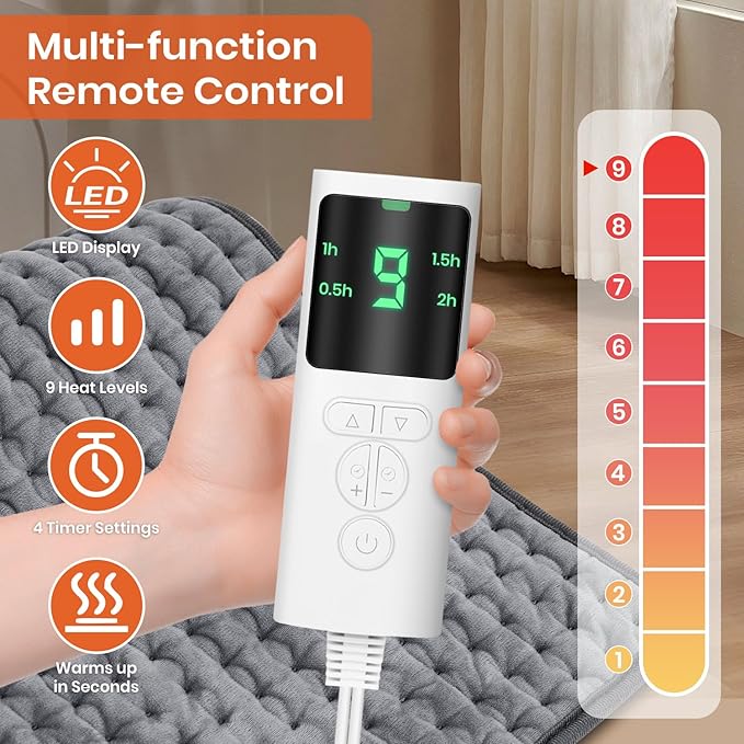 Heating Pad for Back Pain Relief, Heating Pads for Period Cramps - Image 2