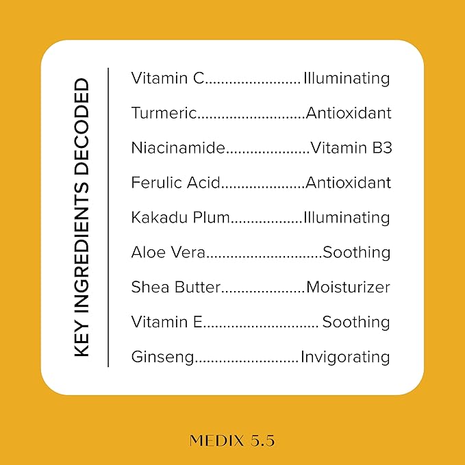 Medix 5.5 Vitamin C Cream Body Lotion & Face Moisturizer | Anti Aging Vitamin C - Image 4