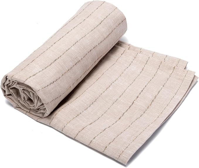 Linen Striped Bath Towel 30x53 - Image 3
