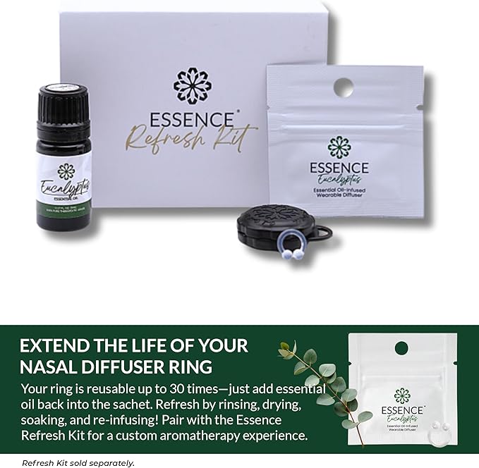 HONÉ Essence Wearable Aromatherapy Nasal Diffuser – Eucalyptus Essential Oil - Image 6