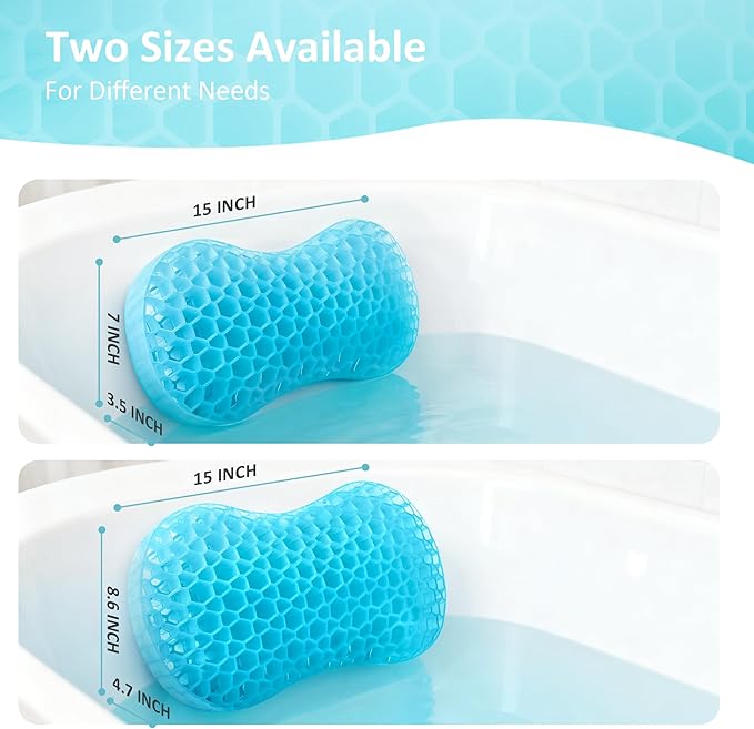 Sunlit Bath Jello Gel Bath Pillows, Lumbar Pillow - Image 5