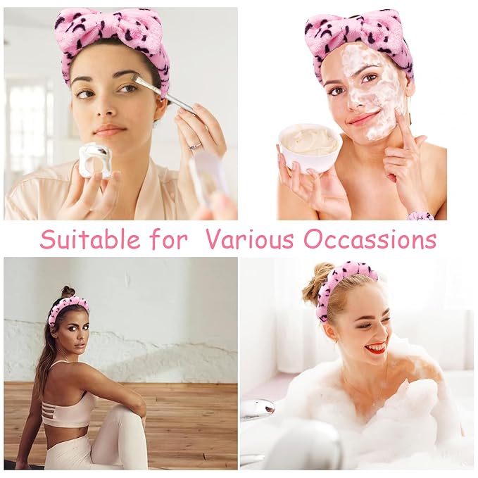 Chanaco Spa Headband, Skin Care Accessories, Makeup and Face Washing Hair Bands - Image 4
