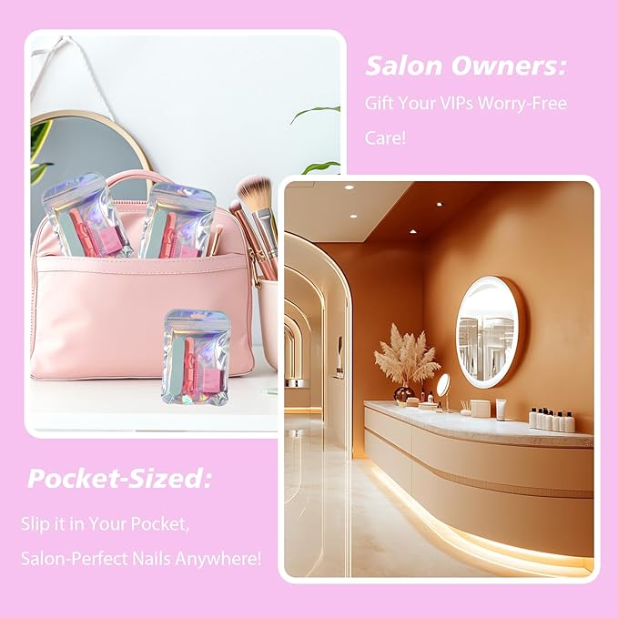 Disposable Manicure Kit Professional, 50 Set Press On Nail Tool Kit - Image 5