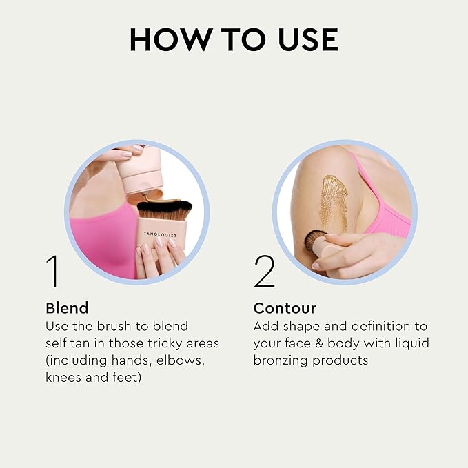 Tanologist Blending Brush, For Tanning Mousse, Water & Gradual Tanning Lotion - Image 5