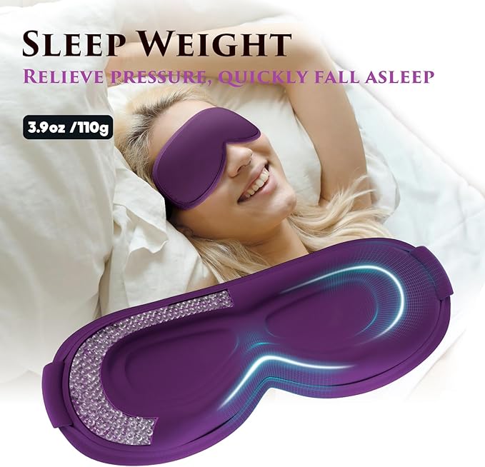 Weighted Eye Mask Cover for Sleeping - Image 3