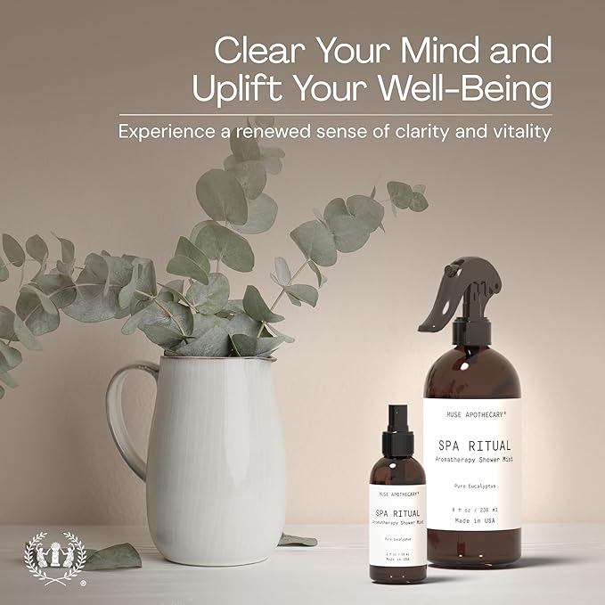 Muse Apothecary Spa Ritual Pure Eucalyptus Oil Shower Mist - Image 4
