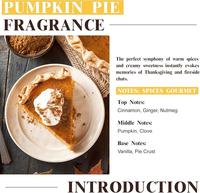 EUQEE Pumpkin Pie Fragrance Oil, Premium Pumpkin Pie Scented Essential Oils - Image 3