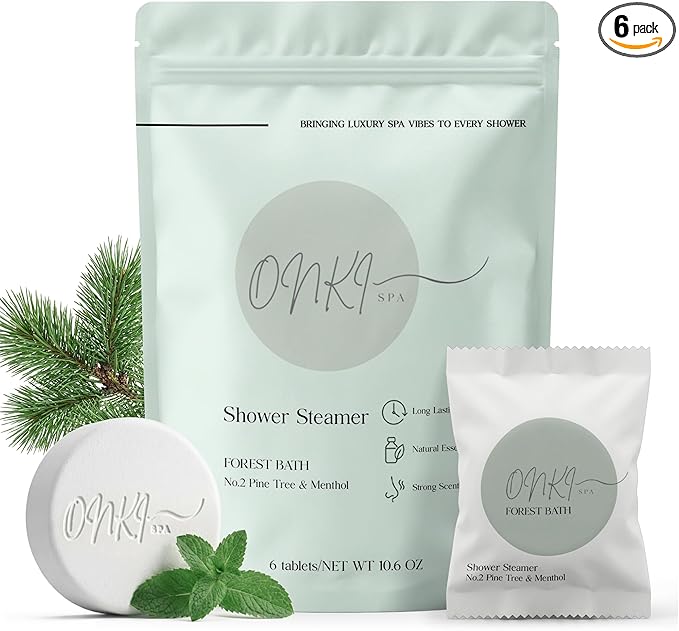 Shower Steamers Aromatherapy 6 Pack – Relaxation, Self Care, Stress Relief by OnkiSpa