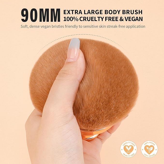 docolor Self Tanner Brush Extra Large Body Makeup Brush, 3.5 Inch Width - Image 2