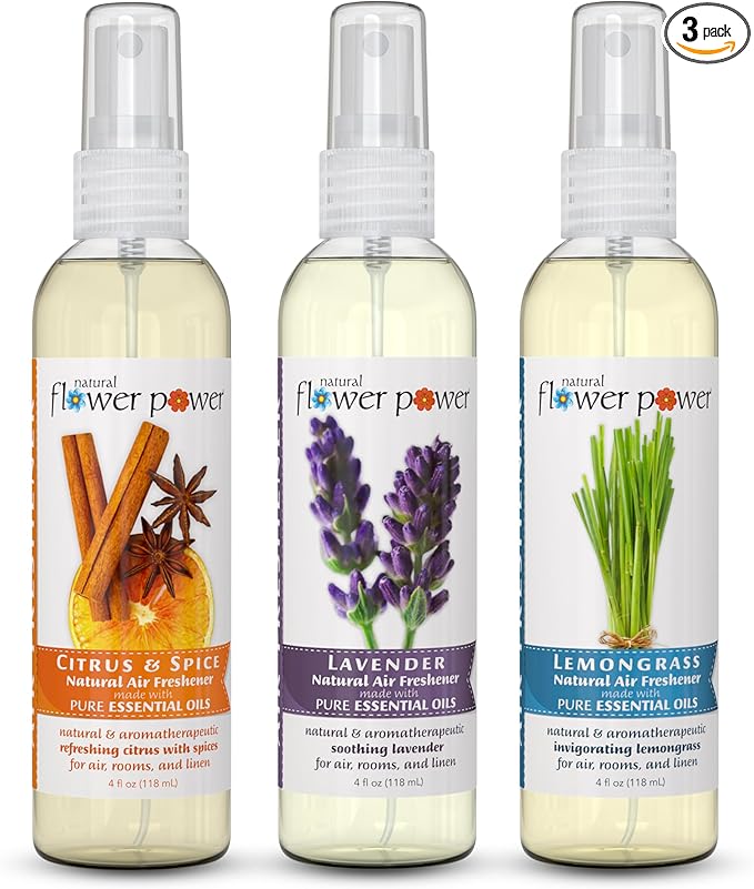 Natural Flower Power Air Freshener Spray by NaturalFlowerPower