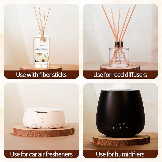 Coconut Diffuser with 10 Fiber Sticks, 200mlDiffusers - Image 3