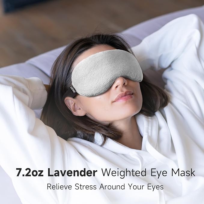 Umisleep Lavender Eye Mask, 0.45 lb Aromatherapy Weighted Eye Mask - Image 3