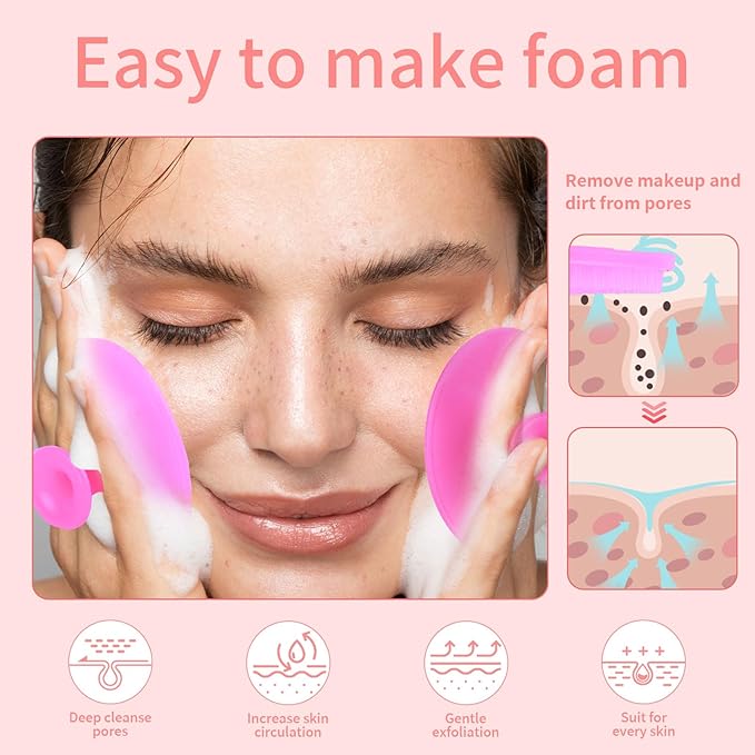 5 Pcs Mini Exfoliating Brush Set - Image 3