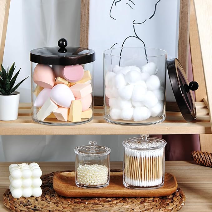 SheeChung 3-Pack Plastic Apothecary Jars - Image 5