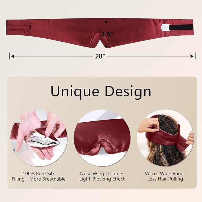ZIMASILK 100% 22 Momme Mulberry Silk Sleep Mask - Image 6