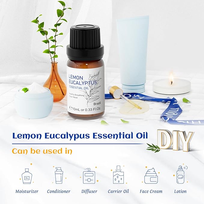 HIQILI Lemon Eucalyptus Oil, for Spary, 100% Pure Natural - Image 5