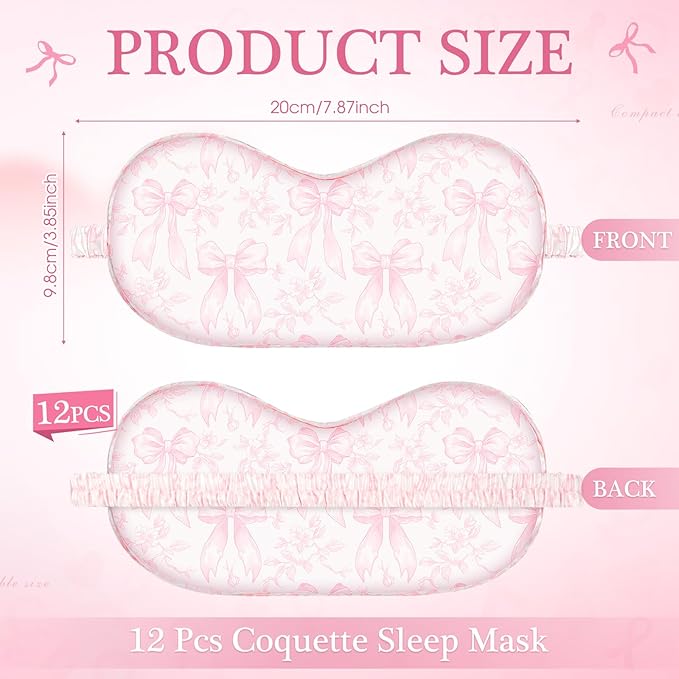 Honeydak 12 Pcs Silk Sleep Masks - Image 2