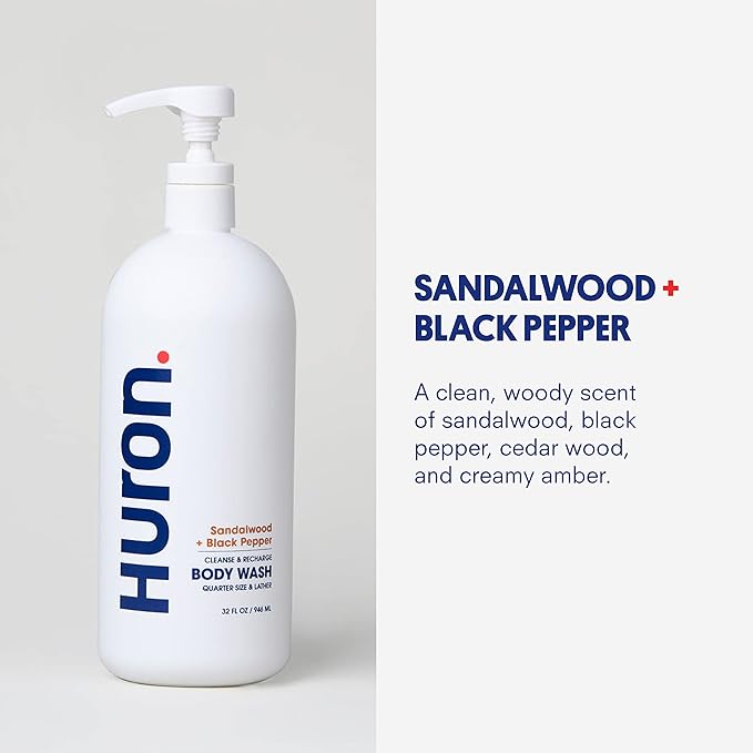 Huron Body Wash for Men and Women, Hydrating Daily Cleanser - Image 4