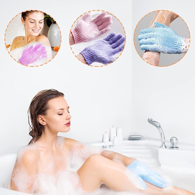 30 Pcs Exfoliating Gloves for Shower, 15 Colors Body Exfoliator Glove - Image 7
