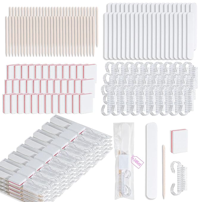 50 Sets Disposable Manicure Kit Basics 4 Piece Nail Kit by Uyolaxed