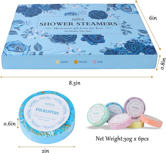Shower Steamers- Box of 6 Premium Shower Bombs - Image 2