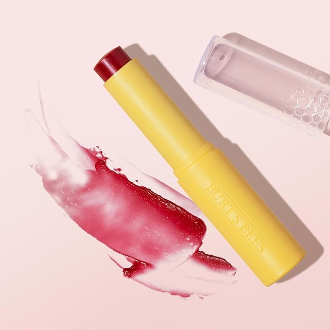 Burt’s Bees Tinted Boosted Balm, Cheeky Cherry, Hydrating Tinted Lip Balm - Image 9