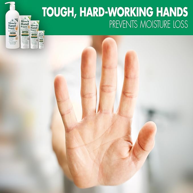 Miracle Hand Repair Cream for Dry Cracked Hands 8 oz Best Healing Hand Cream - Image 9