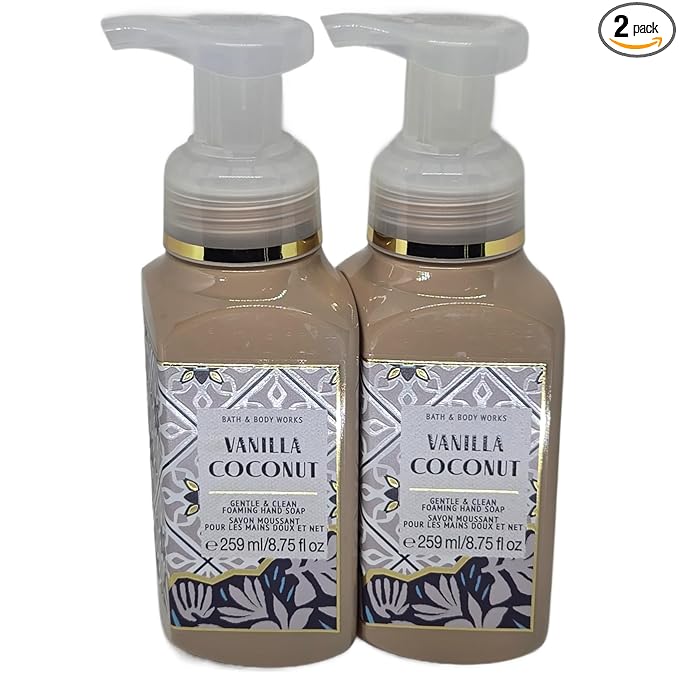 Bath and body works VANILLA COCONUT Gentle Foaming Hand Soap by BathBodyWorks
