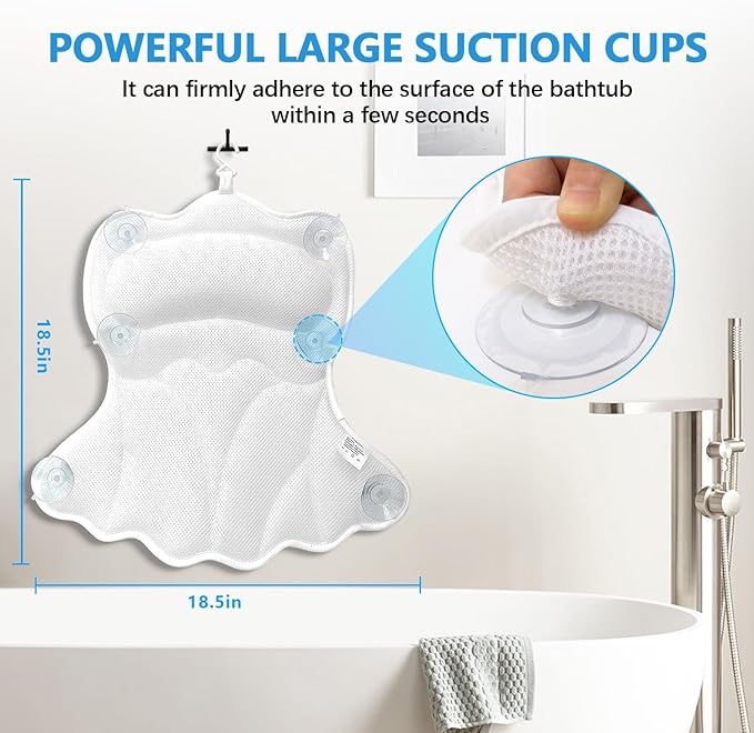 REEZEIVI Bath Pillows for Tub, Bath Pillow - Image 5