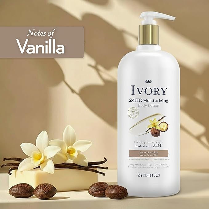 Ivory Hand & Body Lotion, 24hr Moisturizing, Repairs Extra Dry Skin, All Day - Image 4