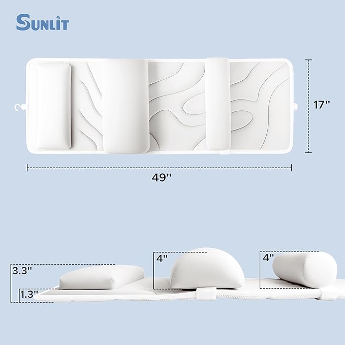 Sunlit Ultra Soft Full Body Bath Pillow - Image 6