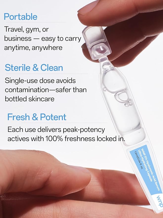WNP Ultra Hydrating Serum 3% Hyaluronic Acid Smoother Skin|Pre-makeup - Image 4