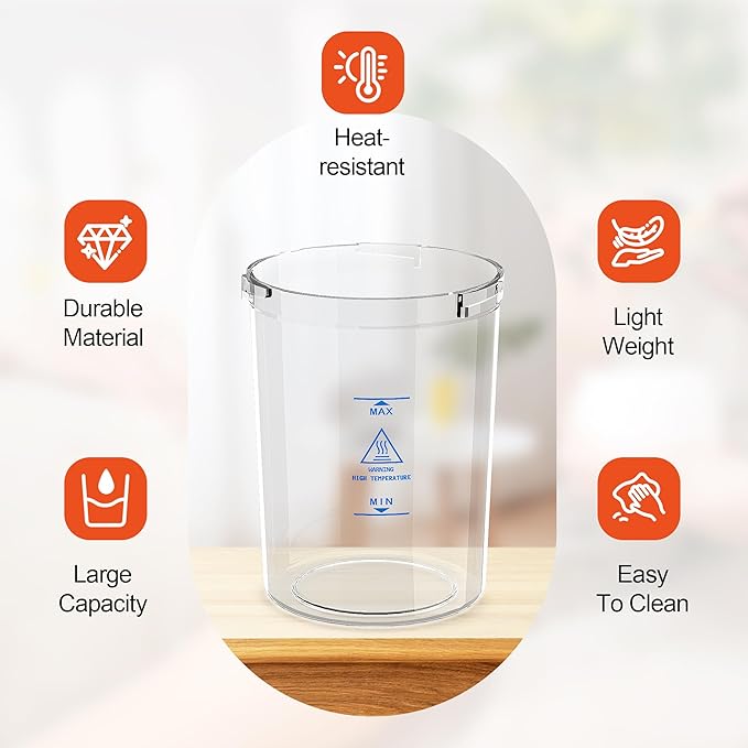 SalonDepot Water Jar for Facial Steamer Universal Plastic Water Cup 2 PCS - Image 3