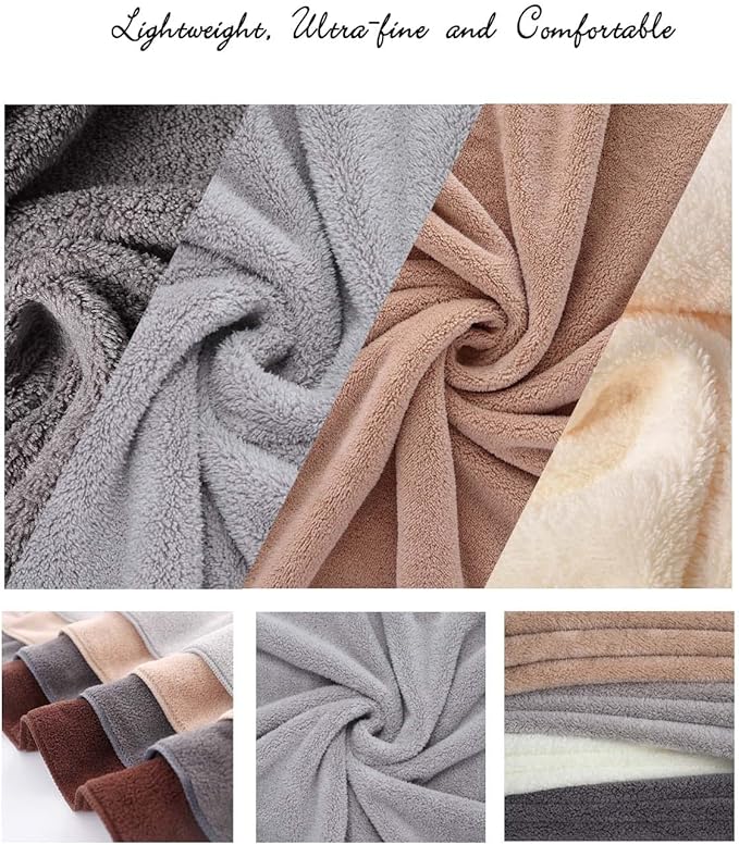 Lumimi Towels 6 Piece Soft Microfiber Bath Towel Set Salon Gym Yoga Travel - Image 5