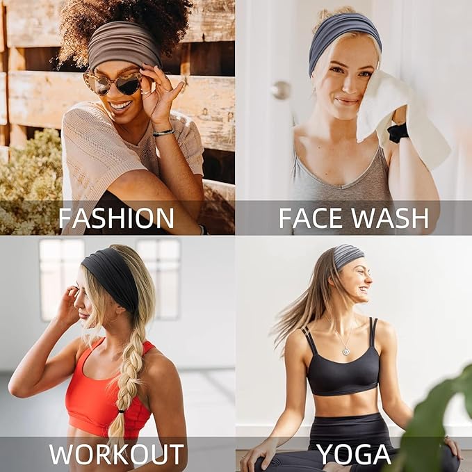 Wide Headbands for Women Non Slip Thick Large Head Bands for Women's Hair - Image 7