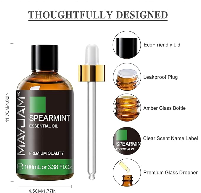 Spearmint Essential Oil, MAYJAM Pure Essential Oils - Image 6